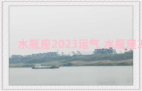 水瓶座2023运气 水瓶座2023运势